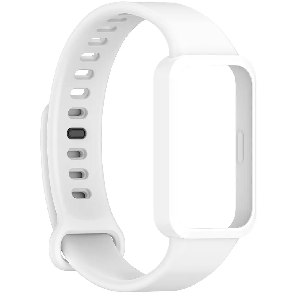Силіконовий ремінець для фітнес браслетів Xiaomi Smart Band 9 Active Redmi Smart Band 3, Silicone, ivory, зі зручною застібкою, на фітнес трекер та смарт годинник, ArmorStandart (ARM85581) - фото 3