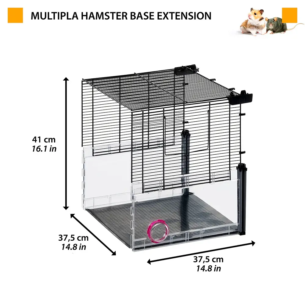 Модуль розширення для модульних кліток для гризунів Ferplast Multipa Hamster Base Extens 37,5x37,5x41 см 57008000 - фото 2