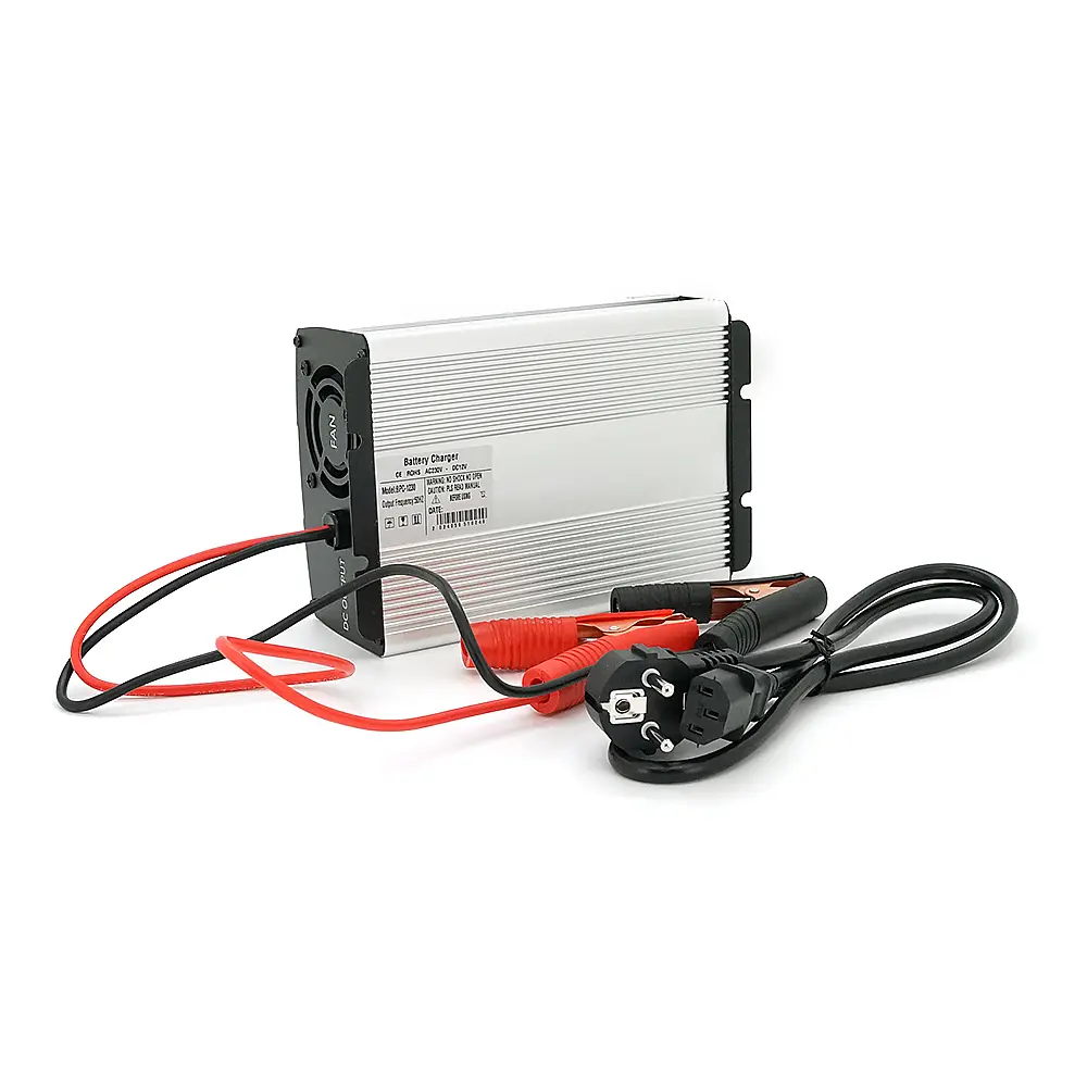 Універсальне ЗУ для акумулятора BPC-1230 (AGM, GEL), AC220V, DC14,5, Струм заряду 12V/30A, LCD, крокодили - фото 4