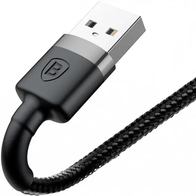 Кабель Baseus Cafule Cable USB for Lightning Gray/Black 2м (CALKLF-CG1) [73378] - фото 3