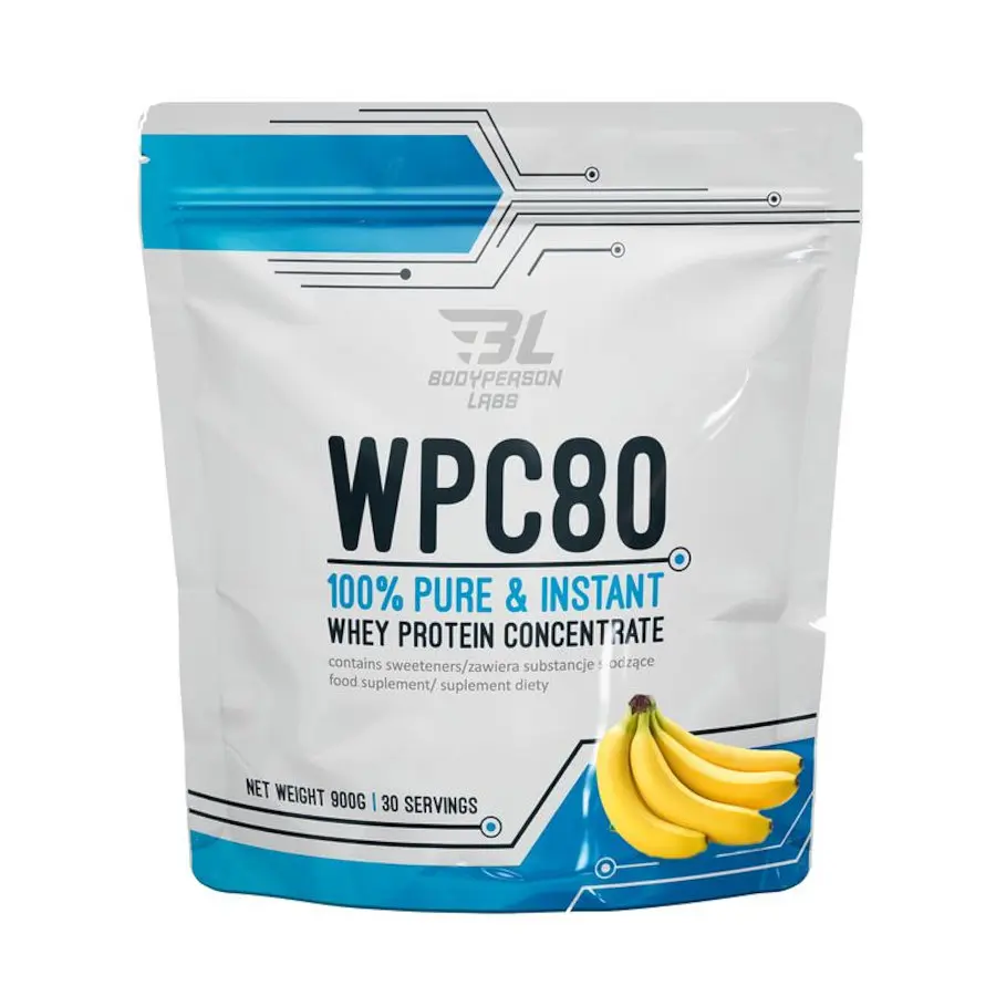 Протеїн Bodyperson WPC80, 900 грам - Банан
