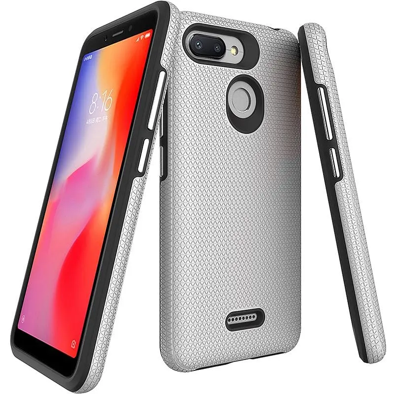 Чохол-накладка Toto Triangle TPU+PC Case Xiaomi Redmi 6/6A Silver - фото 2