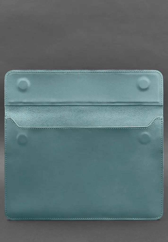 Шкіряний чохол-конверт BlankNote на магнітах для MacBook Pro 16" Бірюзовий - фото 3