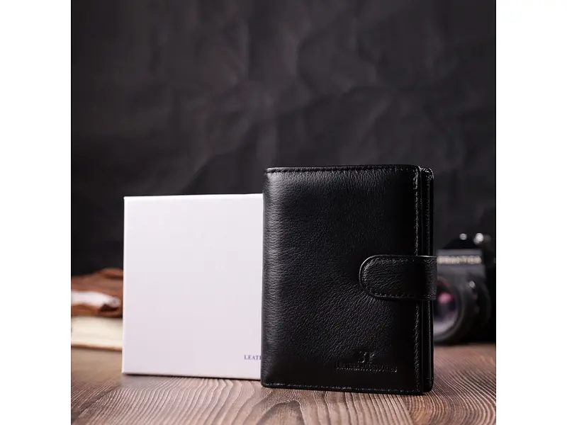 Чоловічий шкіряний гаманець ST Leather 10х13х2.5 см acs0028292 - фото 10