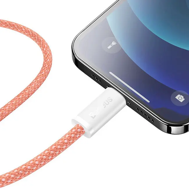 Кабель Baseus Dynamic Series Fast Charging Cable Type-C to Lightning 20W 2m CALD000107 Orange - фото 5