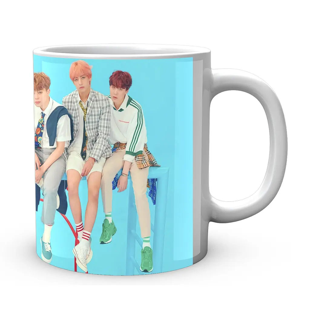 Кружка GeekLand Bangtan Boys BTS Яскраво-блакитний фон Турніки CP 04.473.948 - фото 3