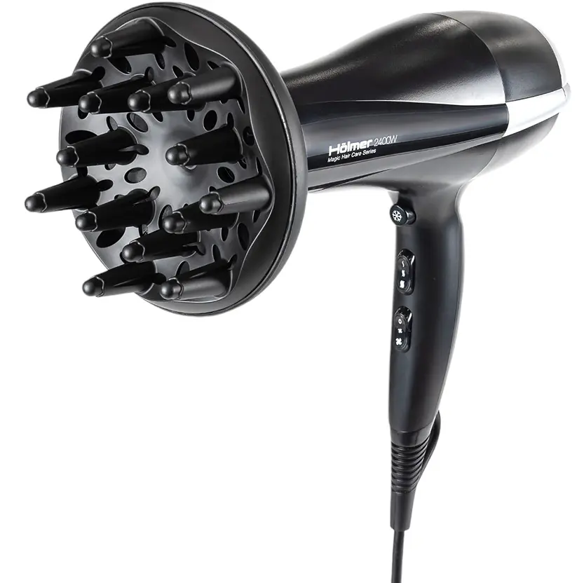 Фен для волос Holmer HHD-240D черный (HHD-240D) - фото 3
