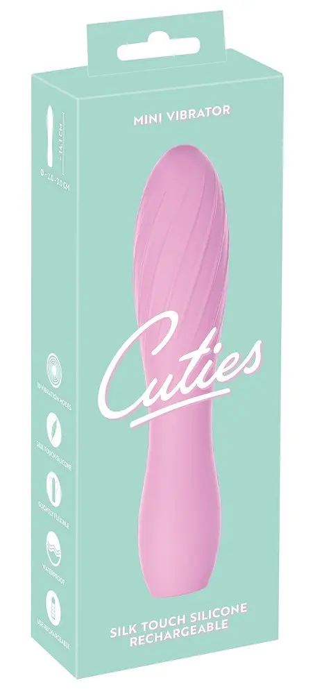 Вибратор Cuties Mini 14.1 см розовый - фото 6