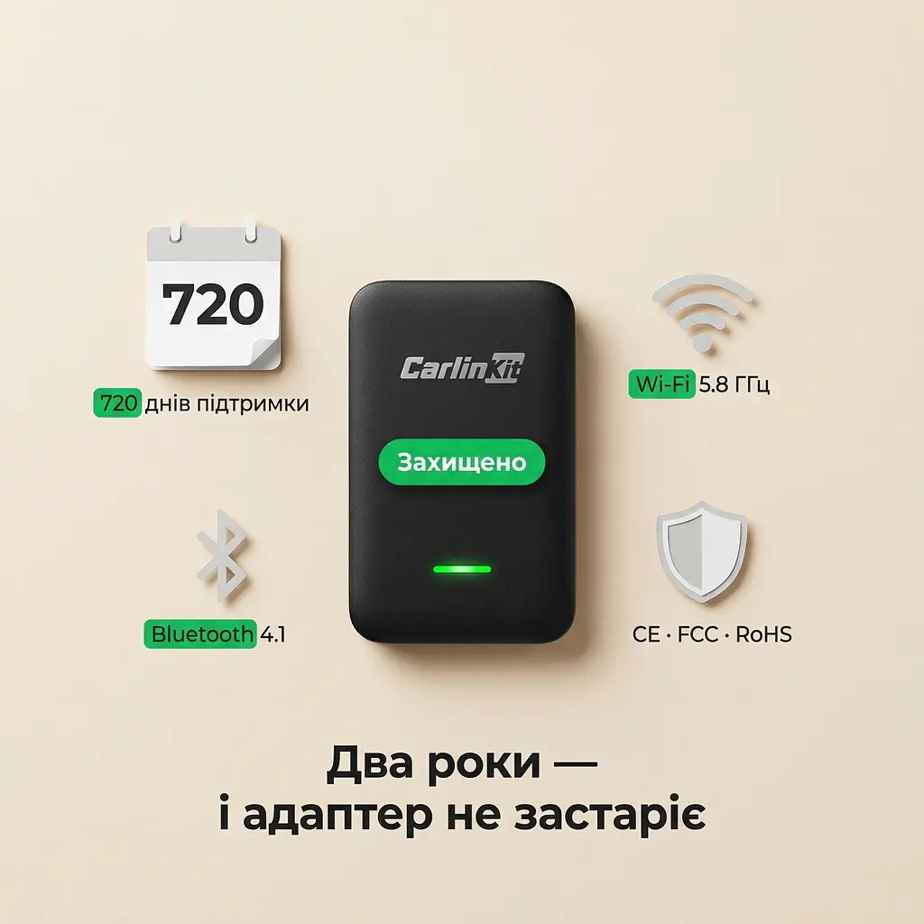 Адаптер CarlinKit CCPA Plus — додає CarPlay та Android Auto на будь-яку Android-магнітолу - фото 11
