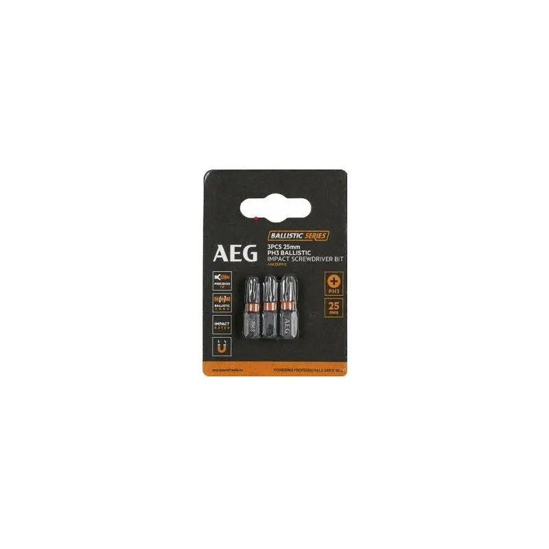 Біта ударна AEG AAK253PH3, PH3, 25мм (3шт)
