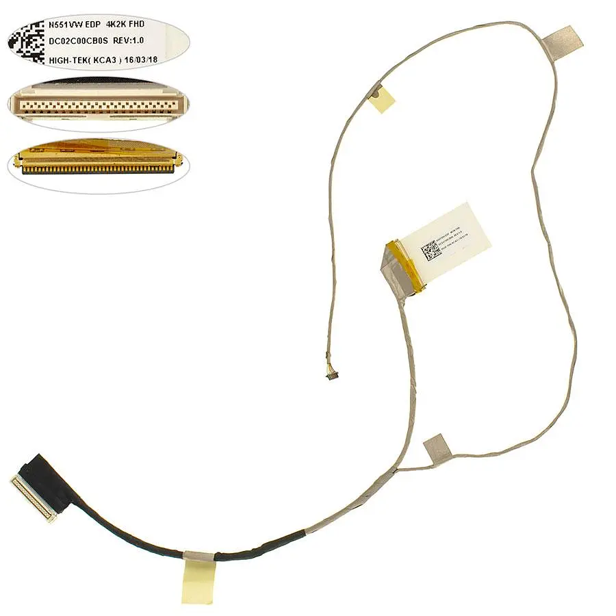 Шлейф матрицы для ноутбука ASUS (N551 GL551JM G551 40pin) (dc02c00cb0s)