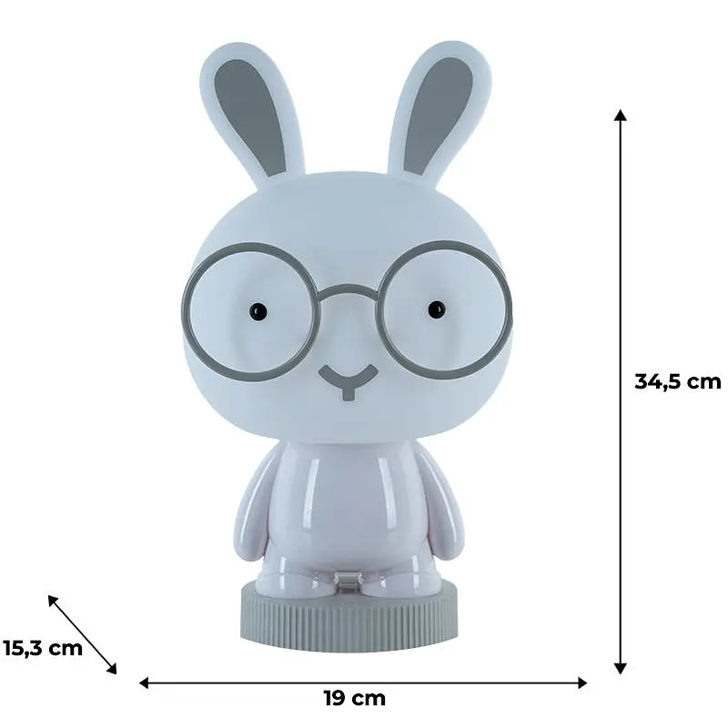 Светильник-ночник Kite LED с аккумулятором Bunny белый (K24-490-1-1) - фото 5