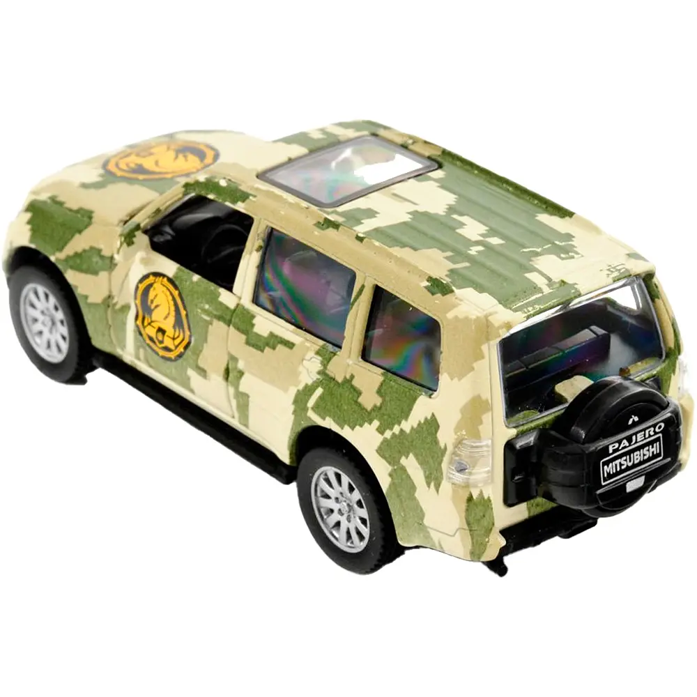 Машинка TechnoDrive серії Шеврони Героїв MITSUBISHI PAJERO 4WD TURBO "47 ОМБр" - фото 3