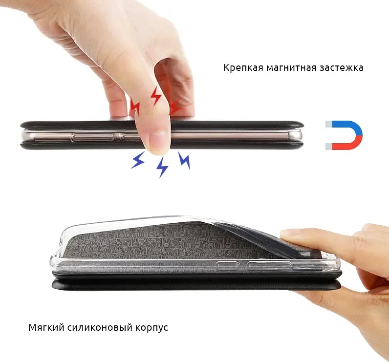 Чехол-книга ArmorStandart G-Case для Huawei P40 Lite E/Y7p Dark Blue - фото 3