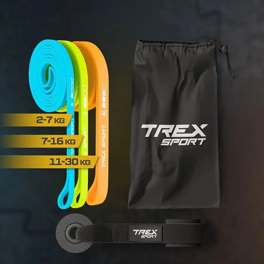 Набір резинок для фітнесу Trex Sport TX-003PBV 3в1 2-30кг - фото 3