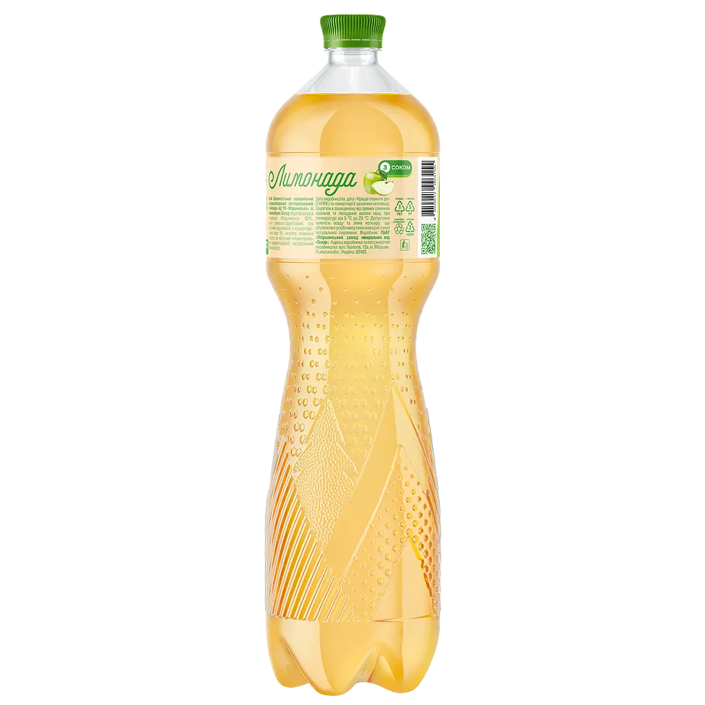 Напій Моршинська Лимонада Яблуко середньогазований 1.5 л - фото 4
