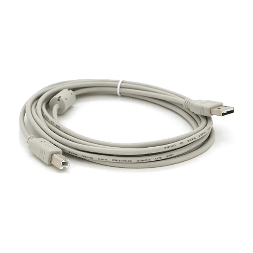 Кабель для принтера USB 2.0 AM/BM 3.0m ferrite white Voltronic (YT-AM/BM-3.0W) - фото 2