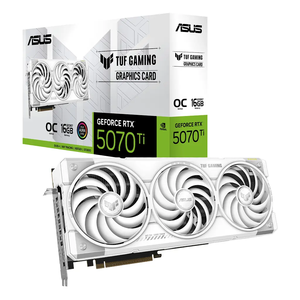 Відеокарта ASUS GeForce RTX5070 Ti 16GB TUF OC WHITE GAMING (TUF-RTX5070TI-O16G-WHITE-GAMING) - фото 10