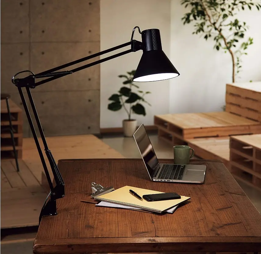 Настольная лампа Brille на гибкой ножке на струбцине MTL-07 E27 BK - фото 5