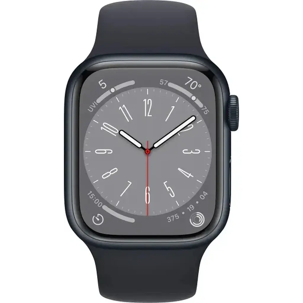 Apple Watch Series 8 GPS 41mm Midnight Aluminium with Midnight Sport Band MNP53 UA - фото 2