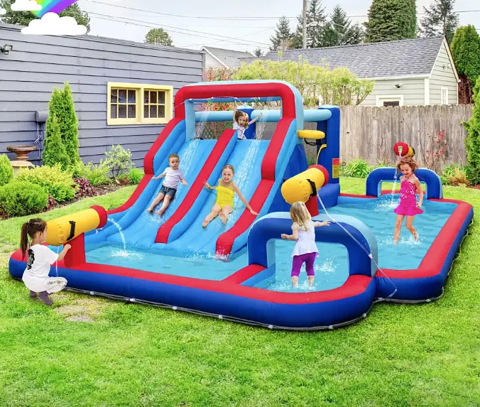 Надувний парк Costway Fun Kids із водними гірками (без вентилятора) - фото 3