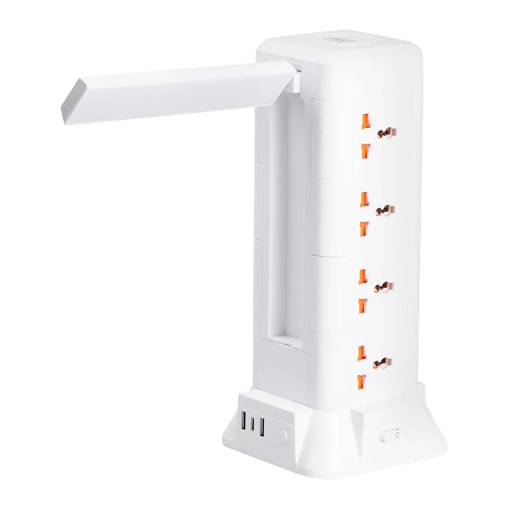 Мережевий фільтр-подовжувач TOWER 12 розеток LED-лампа 3USB + 1PD 2,8 метра Yiwu HP-5-9MF - фото 23