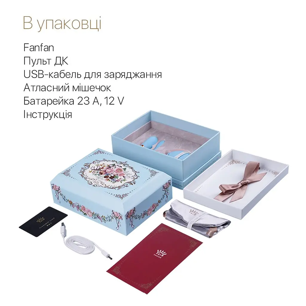 Смартвібратор для пар Zalo Fanfan set Royal Blue, пульт ДК - фото 8