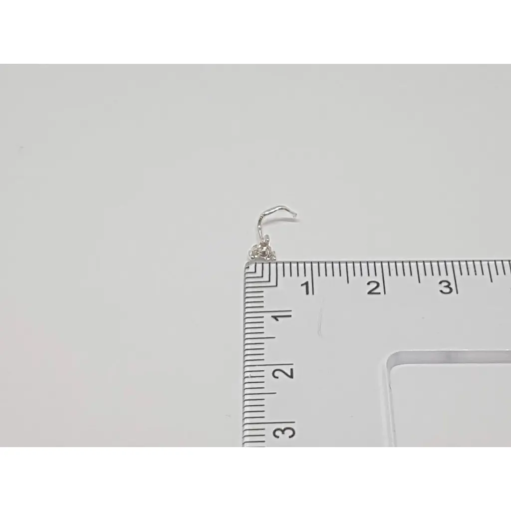 Срібна сережка-пірсинг в ніс Dear. 1039.1С - фото 3