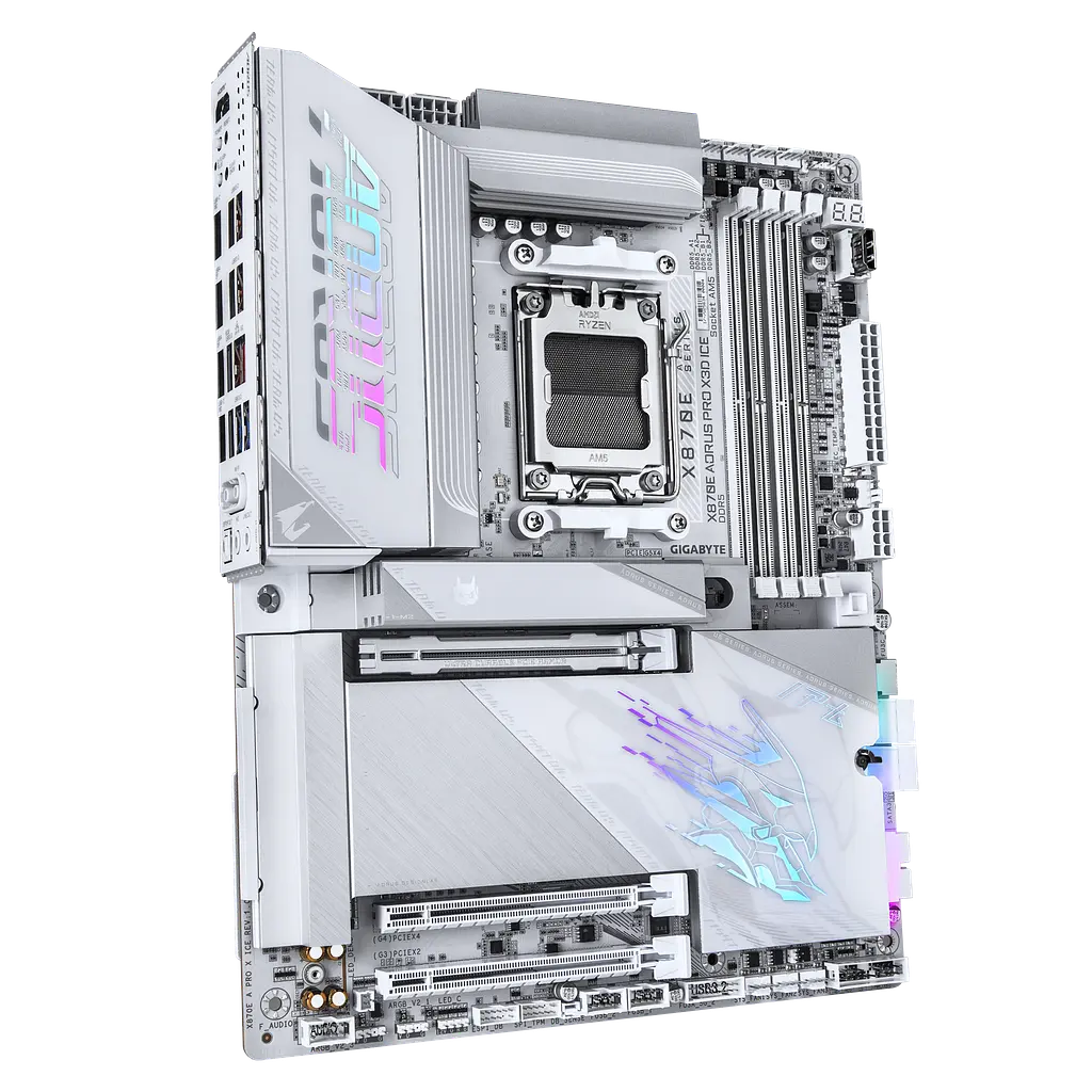 Материнська плата Gigabyte X870E Aorus Pro X3D Ice Socket AM5 (X870E A PRO X ICE) Б/В - фото 2