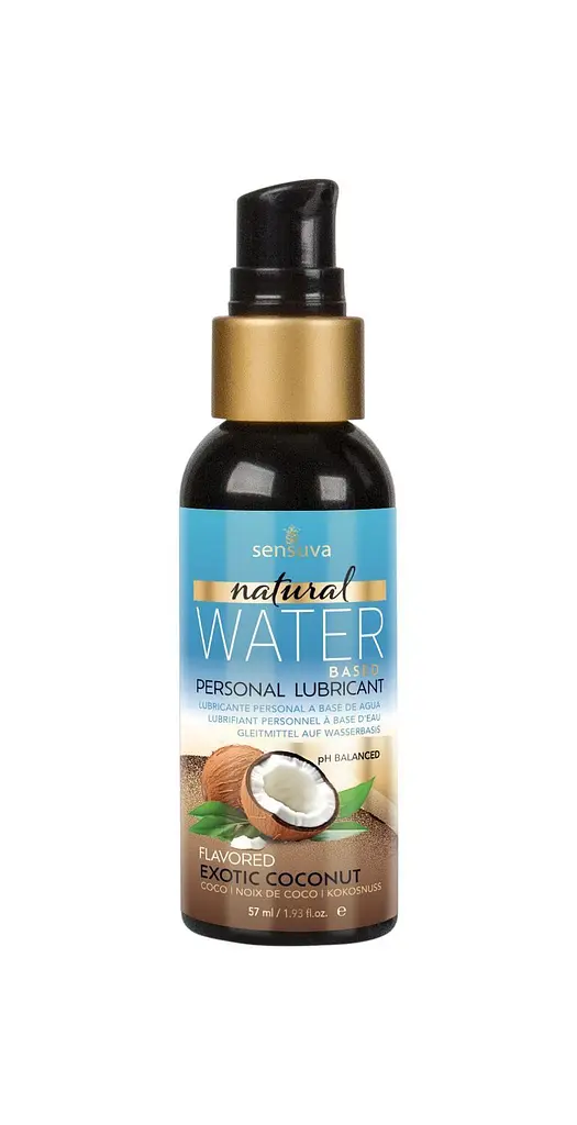 Лубрикант Sensuva Natural Water-Based Exotic Coconut - на водній основі, 57 мл (кокос)