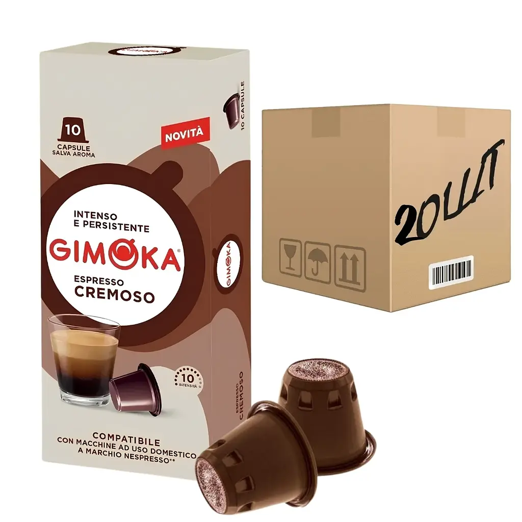 Кава в капсулах Nespresso Gimoka Cremoso 10 шт (скринька 20 шт)