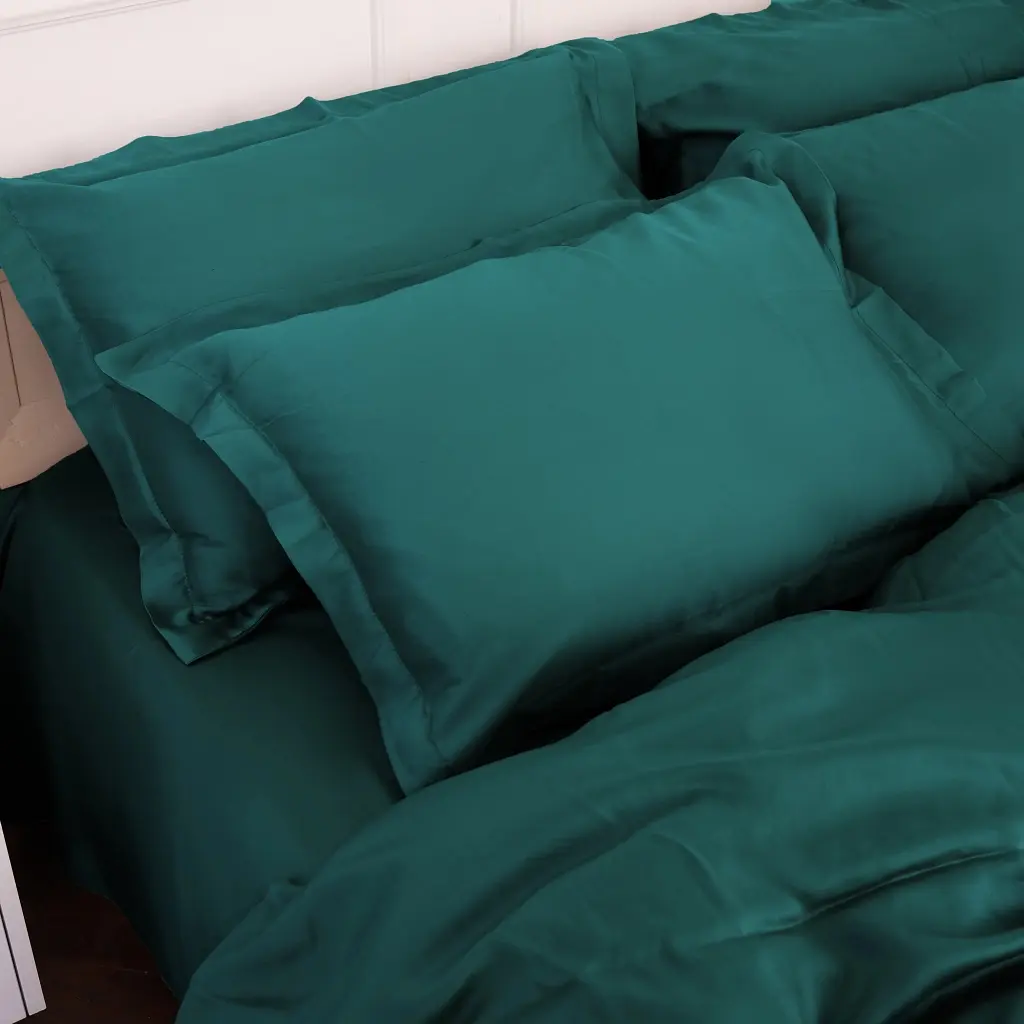 Постільна білизна MirSon Tencel №07 Emerald 200x220 Євро (2200009370991) - фото 7