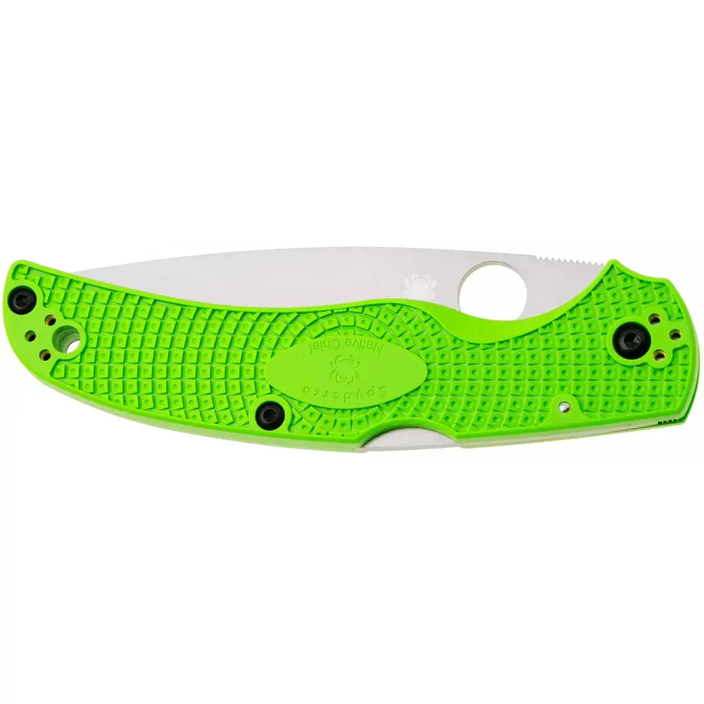 Ніж Spyderco Native Chief Salt Lightweight FRN Green - фото 4
