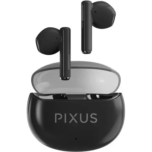 Навушники бездротові Space TWS, Black, Bluetooth 5.3, мікрофон Pixus teh0027985