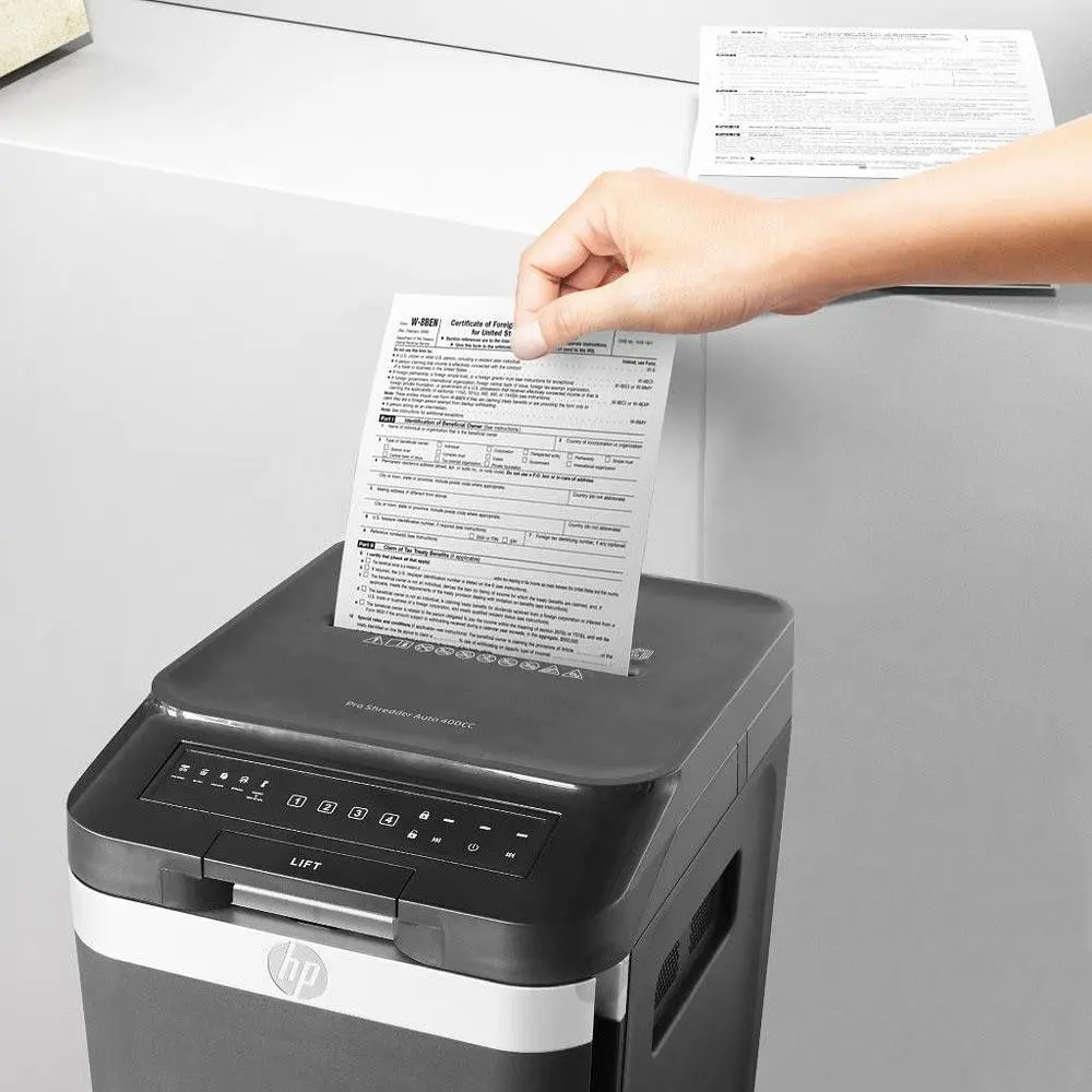 Шредер HP Pro Shredder Auto 400CC Black (2822) [159573] - фото 7