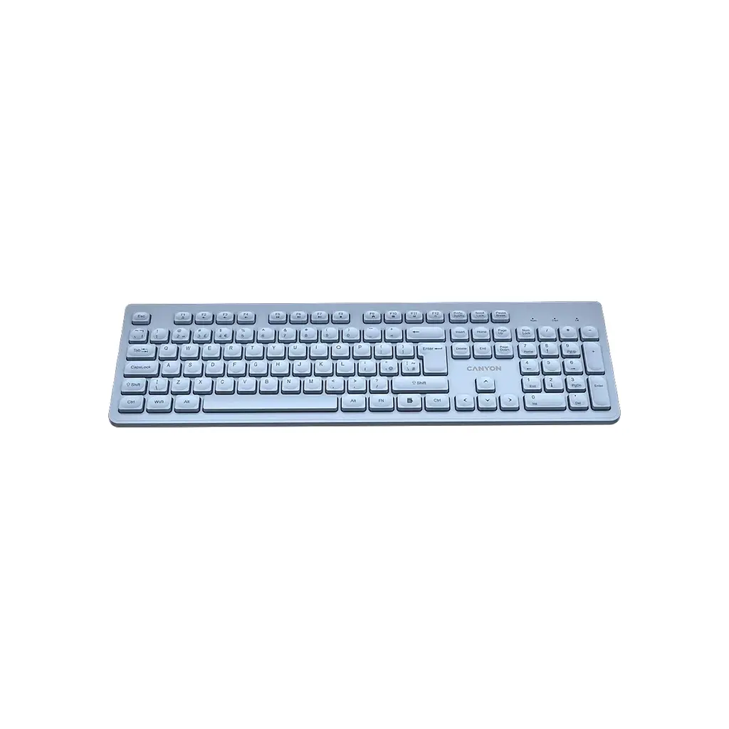 Клавіатура Canyon HKB-W01 Silent Wireless UA Blue (CNS-HKBW01BL) - фото 3