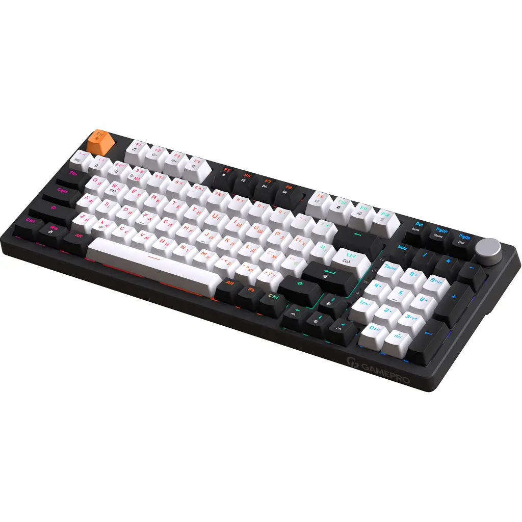 Клавіатура GamePro MK170B Hot-Swap Red Swich RGB USB UA Black (MK170B) - фото 5