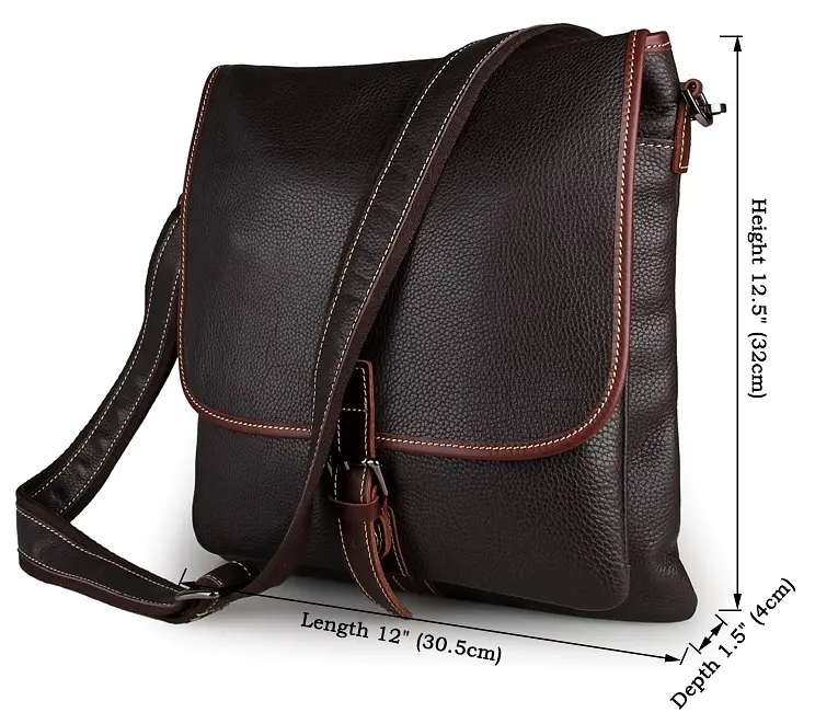 Сумка кожаная мужская Vintage 30,5х32х4 см sum0012436 - фото 2