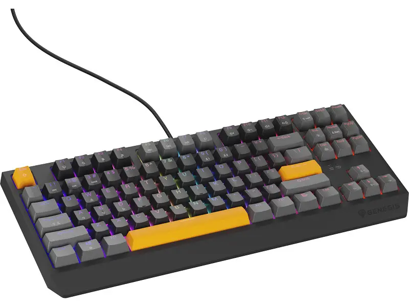 Клавіатура Genesis Thor 230 TKL Anchor Gray Positive RGB Outemu Red (NKG-2081) - фото 5