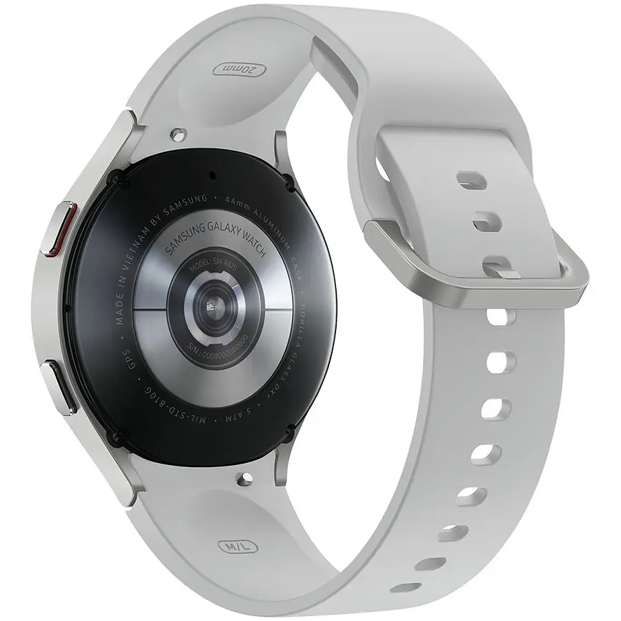 Samsung Galaxy Watch 4 (1.40", 450x450, 16 ГБ, Wear OS, Bluetooth 5.0) Серебристый (Grade C) Seller Refurbished - фото 3