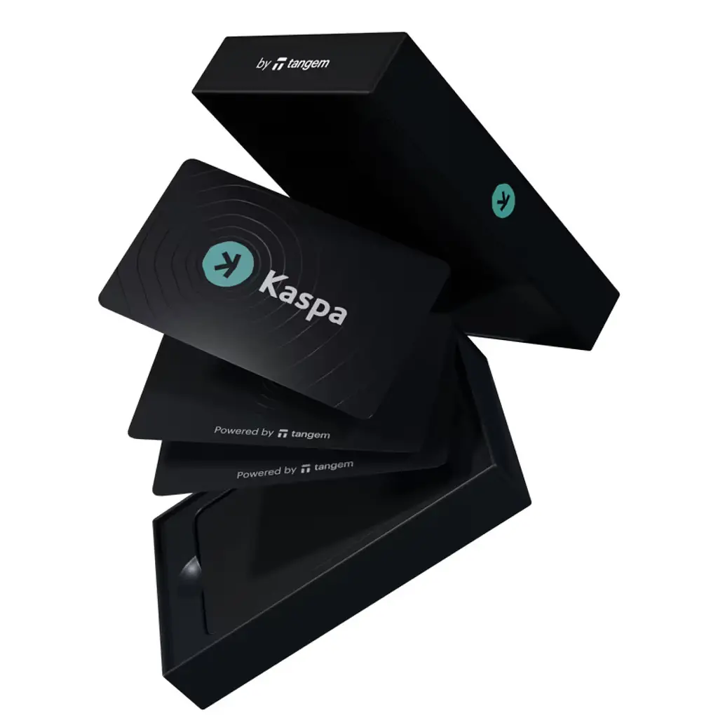 Криптогаманець Tangem 2.0 x Kaspa Wallet набір з 3 карток (TG128X3-K) - фото 3