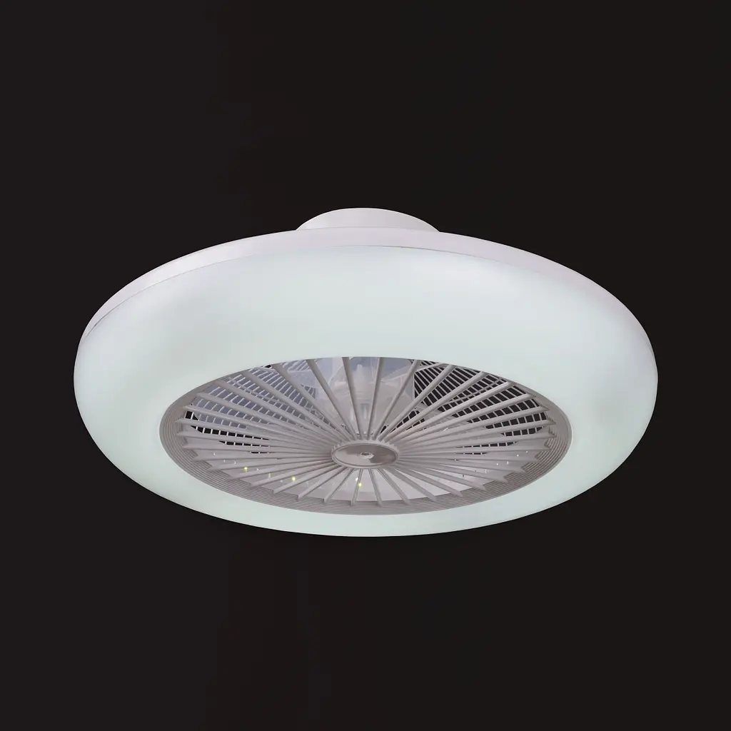 Біла люстра вентилятор Brille WBL-74/36W*2 WH - фото 2