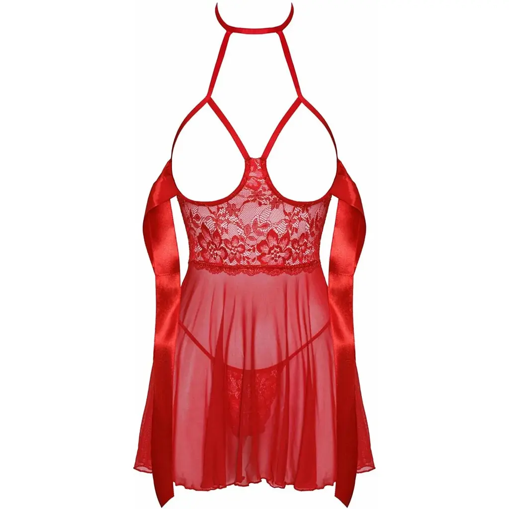 Бебі-дол Kissable Sexy Kiss Babydoll Red S/M - фото 6