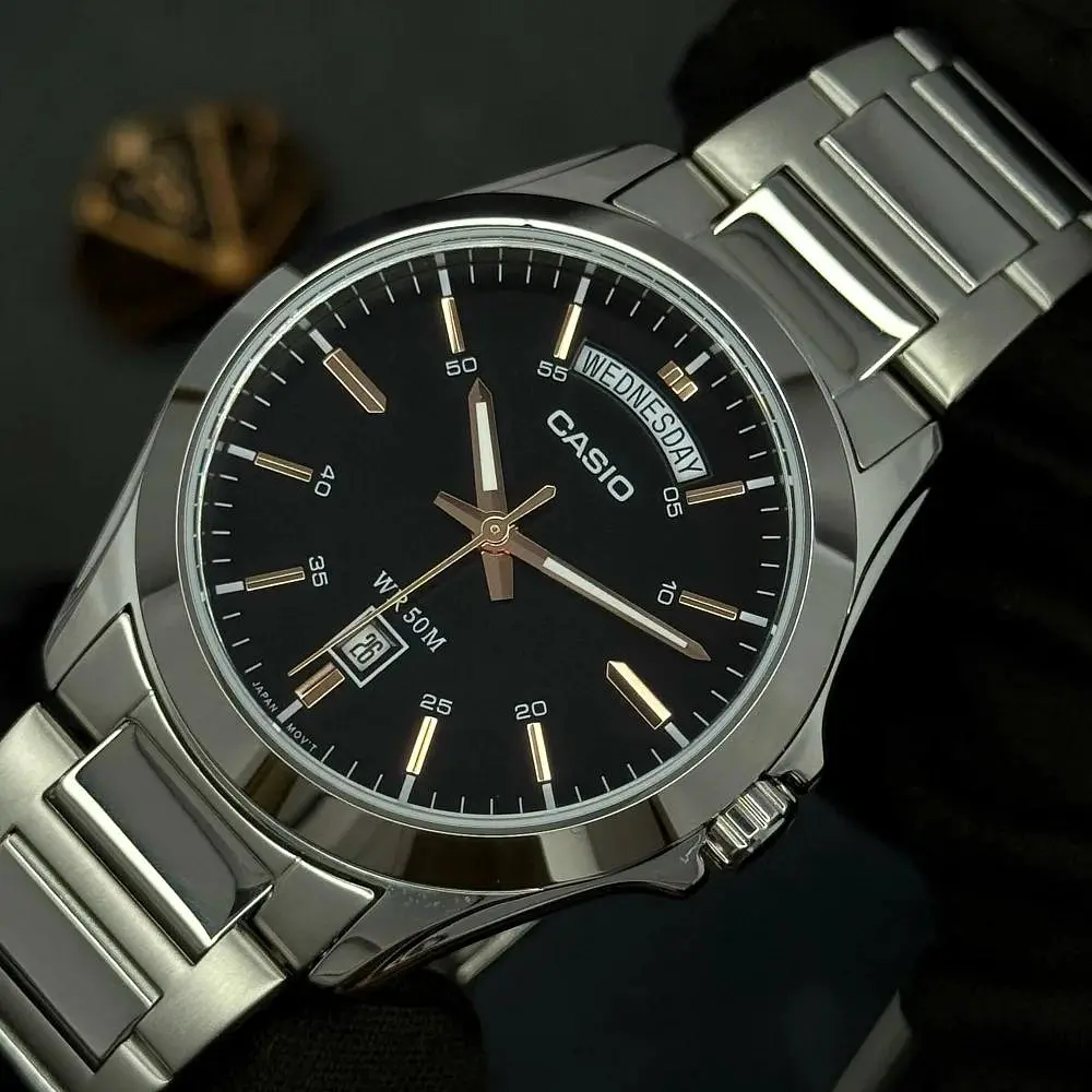 Чоловічий годинник Casio MTP-1370D-1A2 Сріблястий ( AT1141-0314 ) - фото 4