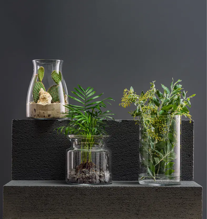 Ваза Trendglass Janna скляна для квітів та декору 15 см (35722) - фото 3