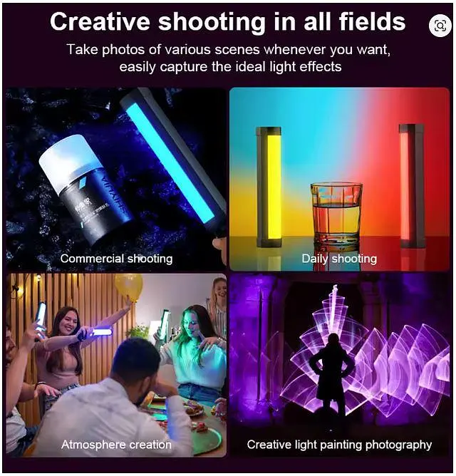 Світлодіодний світильник - підсвітка геймерська Luxceo V8 Portable RGB Video Light Gamer Lamp акб 2000mAh - фото 8