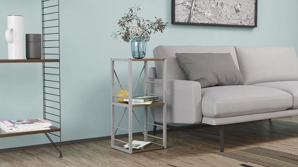 Етажерка 3/34 Ferrum-decor Серії Коннект 73x34x28 сірий ДСП Дуб Сонома 16мм (FRD-104304) - фото 2