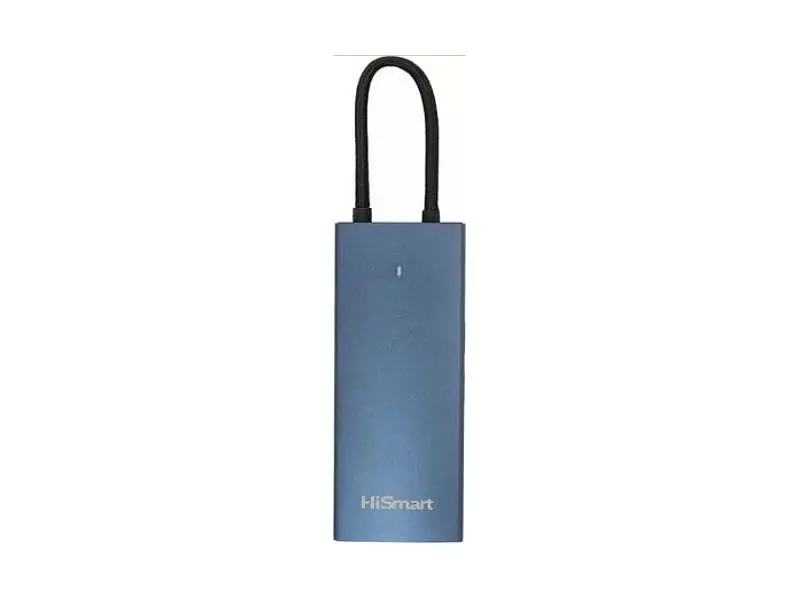USB-хаб /картридер HiSmart Blueendless USB-C (CA914357) - фото 3
