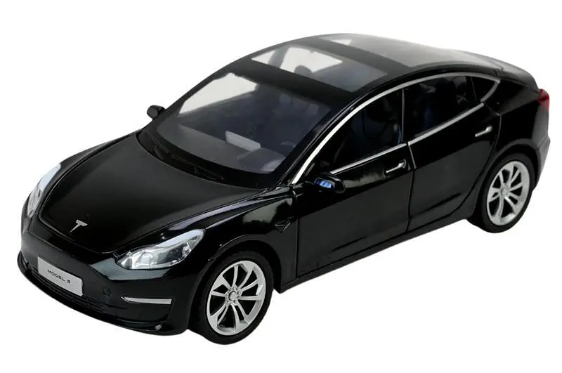 Металева колекційна модель автомобіля Tesla Model 3 масштаб 1:24 зі світлом та звуком АВТОПРОМ (AP7728) - фото 4