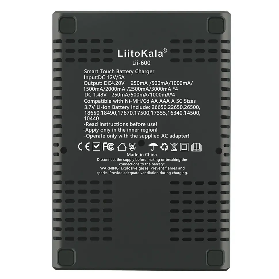 Універсальний зарядний пристрій LiitoKala Lii-600 EU для акумуляторів - фото 3